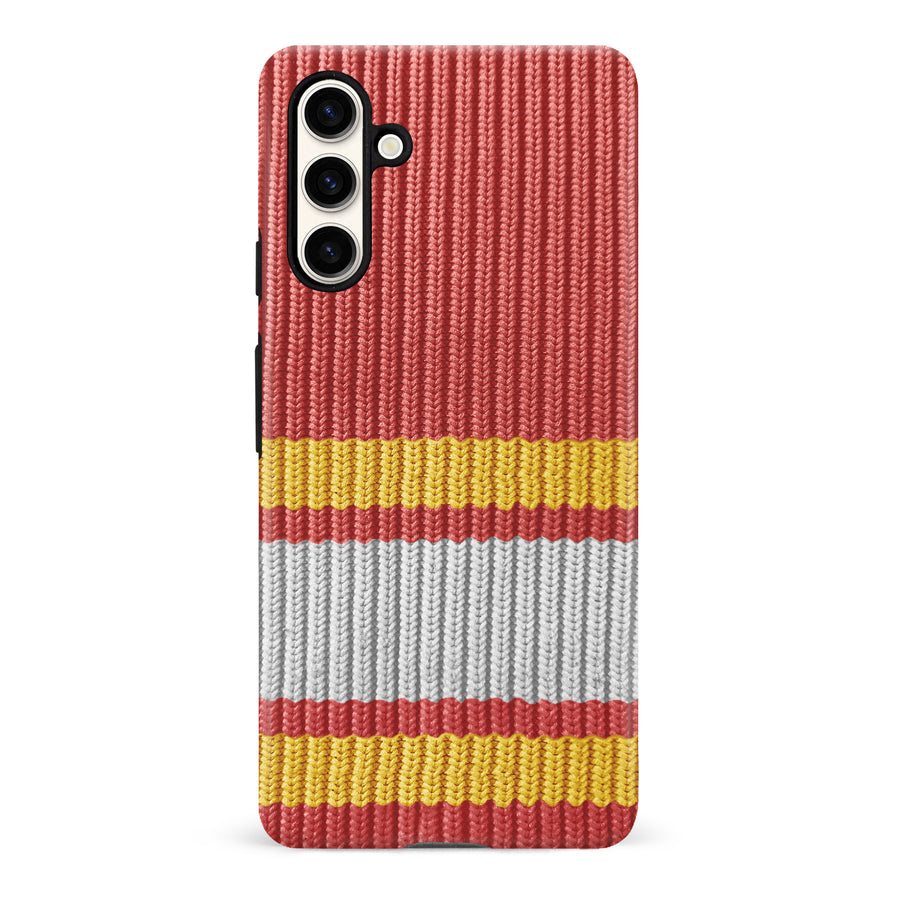 Samsung Galaxy S23 FE Hockey Sock Phone Case - Calgary Flames Home