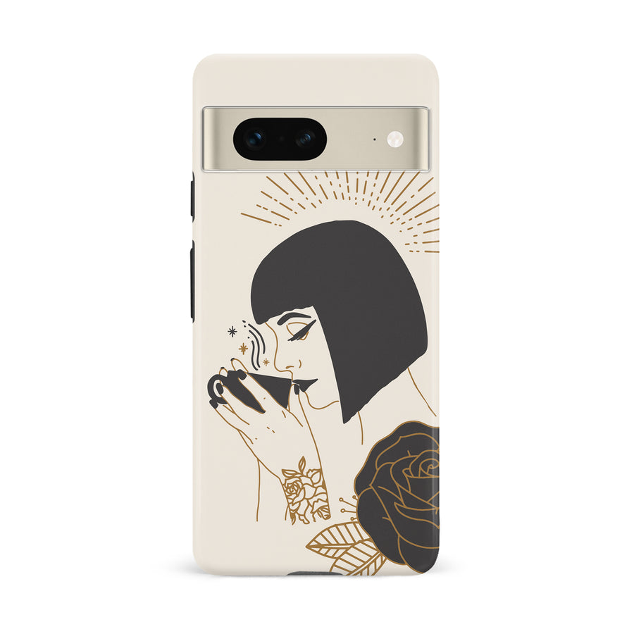 Google Pixel 7 Cleopatra's Coffee Phone Case