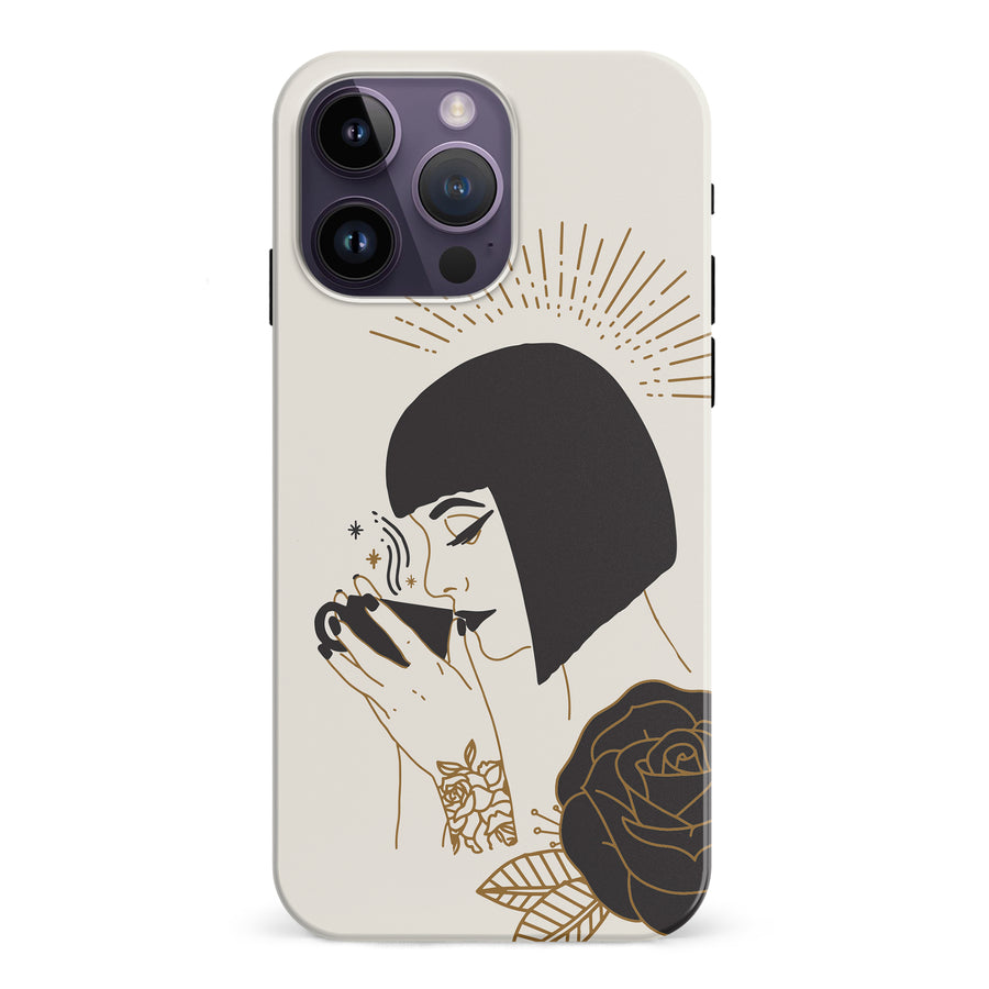 iPhone 15 Pro Cleopatra's Coffee Phone Case