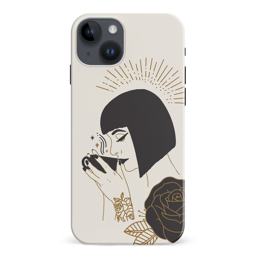 iPhone 15 Plus Cleopatra's Coffee Phone Case