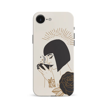 iPhone 16e Cleopatra's Coffee Phone Case
