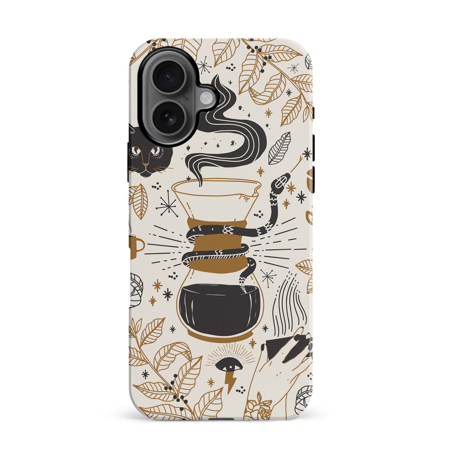 iPhone 16 Wild Coffee Phone Case