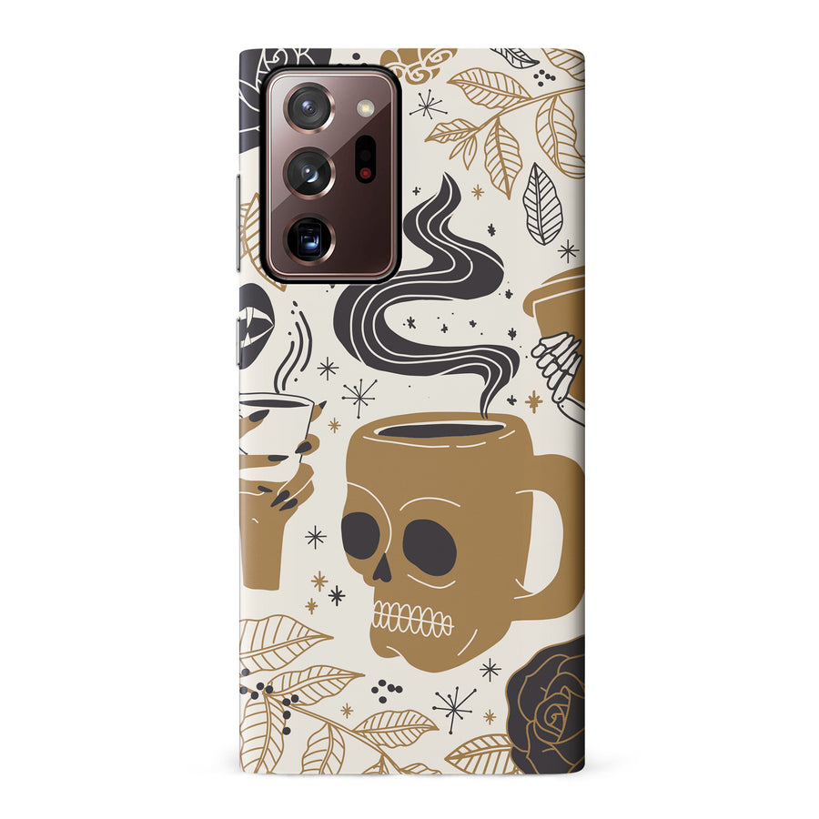 Samsung Galaxy Note 20 Ultra Coffee Skull Phone Case