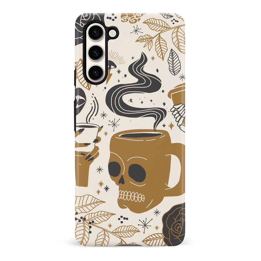 Samsung Galaxy S23 Coffee Skull Phone Case