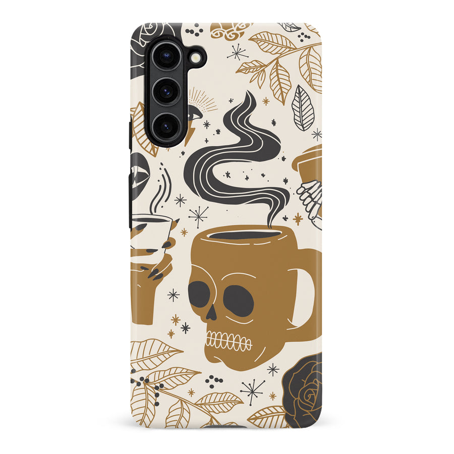 Samsung Galaxy S23 Plus Coffee Skull Phone Case