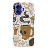 iPhone 16 Plus Coffee Skull Phone Case