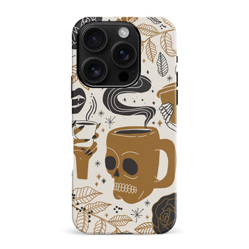 iPhone 16 Pro Max Coffee Skull Phone Case