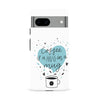 Google Pixel 8A Coffee is a Hug in a Mug Phone Case in White
