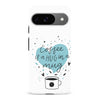 Google Pixel 9 Coffee is a Hug in a Mug Phone Case in White