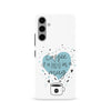 Samsung Galaxy S24 Coffee is a Hug in a Mug Phone Case in White