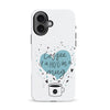 iPhone 16 Coffee is a Hug in a Mug Phone Case in White