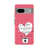 Google Pixel 8A Coffee is a Hug in a Mug Phone Case in Rose
