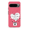 Google Pixel 9 Pro Coffee is a Hug in a Mug Phone Case in Rose