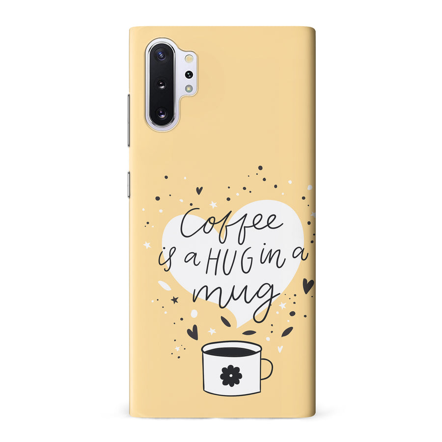 Samsung Galaxy Note 10 Pro Coffee is a Hug in a Mug Phone Case in Yellow