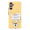 Samsung Galaxy S23 FE Coffee is a Hug in a Mug Phone Case in Yellow