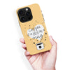 iPhone 16 Pro Max Coffee is a Hug in a Mug Phone Case in Yellow