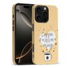 iPhone 16 Pro Max Coffee is a Hug in a Mug Phone Case in Yellow