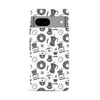 Google Pixel 8A Coffee Stuff Phone Case in Black/White