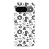 Google Pixel 9 Coffee Stuff Phone Case in Black/White