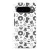 Google Pixel 9 Pro Coffee Stuff Phone Case in Black/White