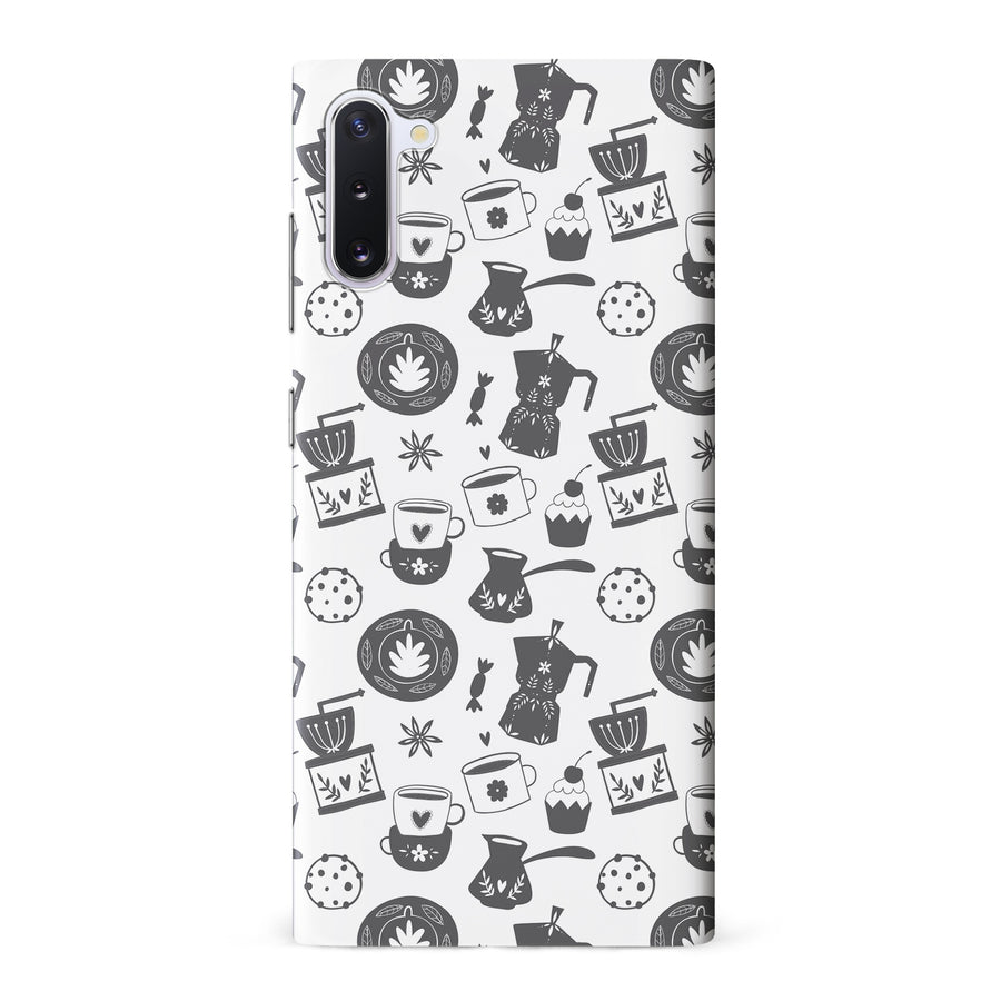 Samsung Galaxy 10 Coffee Stuff Phone Case in Black/White