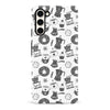 Samsung Galaxy S23 Coffee Stuff Phone Case in Black/White