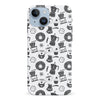iPhone 15 Coffee Stuff Phone Case in Black/White