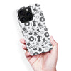 iPhone 16 Pro Max Coffee Stuff Phone Case in Black/White