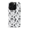 iPhone 16 Pro Max Coffee Stuff Phone Case in Black/White