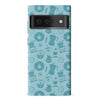 Google Pixel 6 Pro Coffee Stuff Phone Case in Cyan
