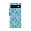 Google Pixel 6A Coffee Stuff Phone Case in Cyan