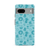 Google Pixel 8A Coffee Stuff Phone Case in Cyan