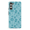 Samsung Galaxy S23 Coffee Stuff Phone Case in Cyan