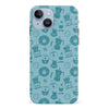 iPhone 15 Coffee Stuff Phone Case in Cyan