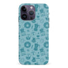 iPhone 15 Pro Coffee Stuff Phone Case in Cyan
