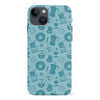 iPhone 15 Plus Coffee Stuff Phone Case in Cyan