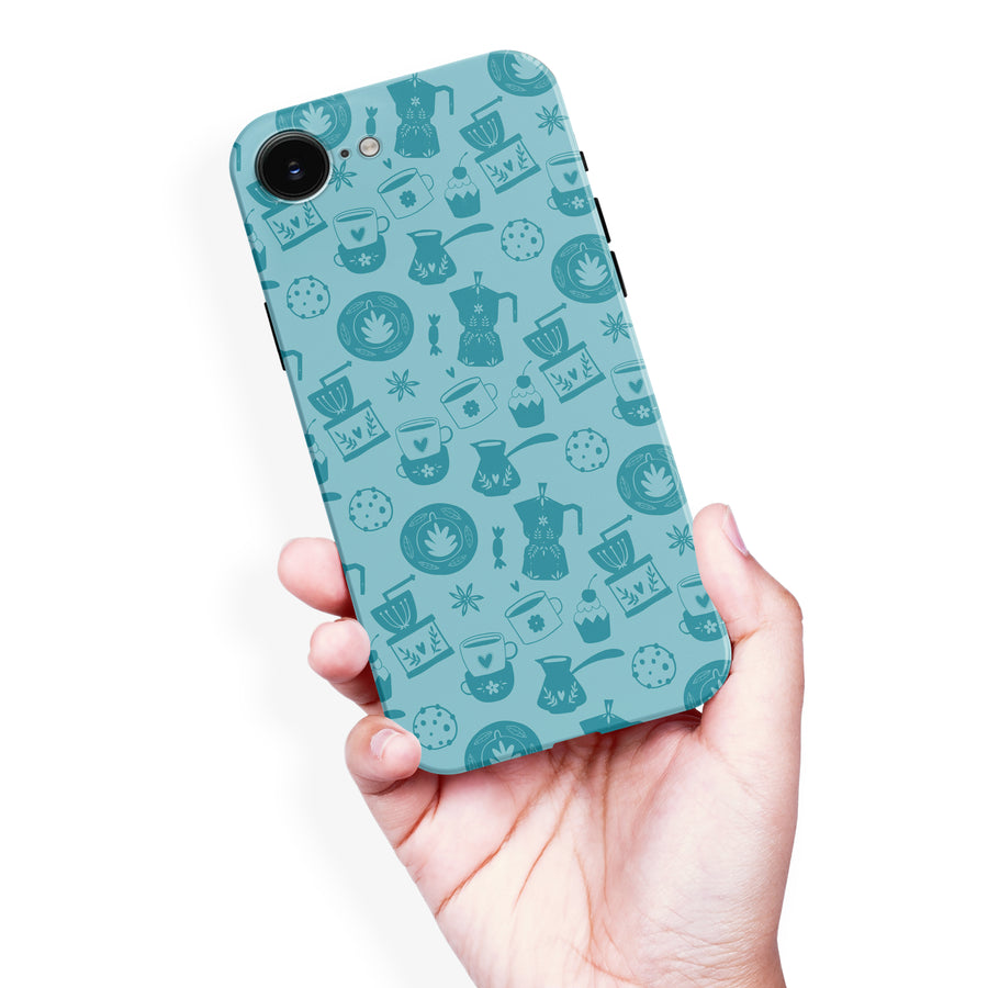 Coffee Stuff Phone Case - Cyan