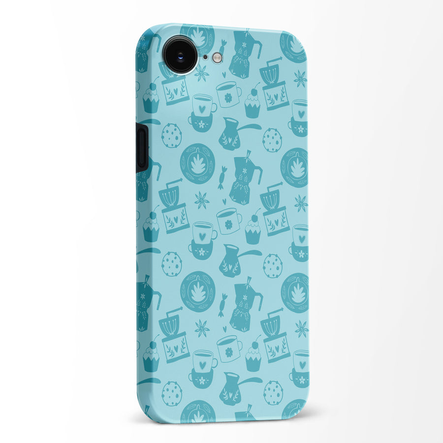 Coffee Stuff Phone Case - Cyan