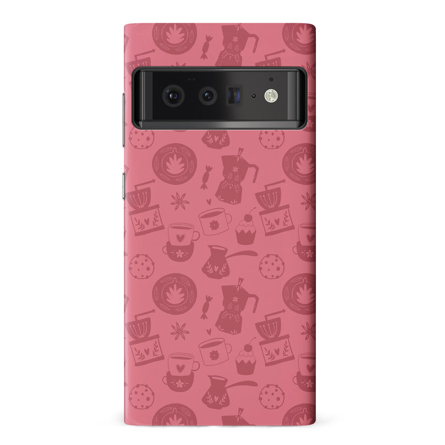 Google Pixel 6 Pro Coffee Stuff Phone Case in Rose