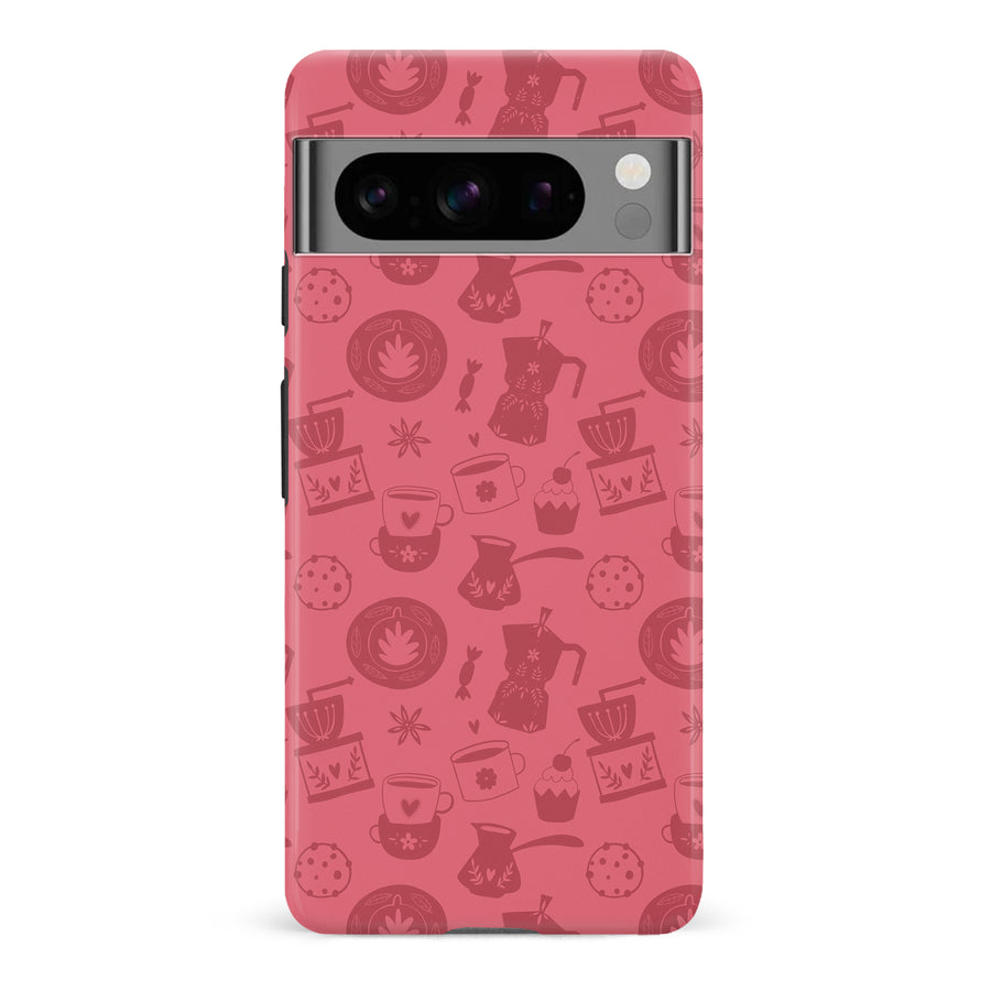 Google Pixel 8 Pro Coffee Stuff Phone Case in Rose