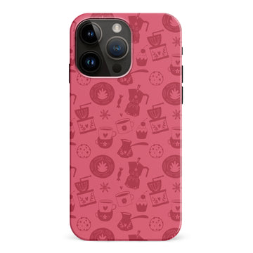 iPhone 15 Pro Max Coffee Stuff Phone Case in Rose