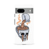 Google Pixel 8A Coffee Goes Straight to Your Head Phone Case in White