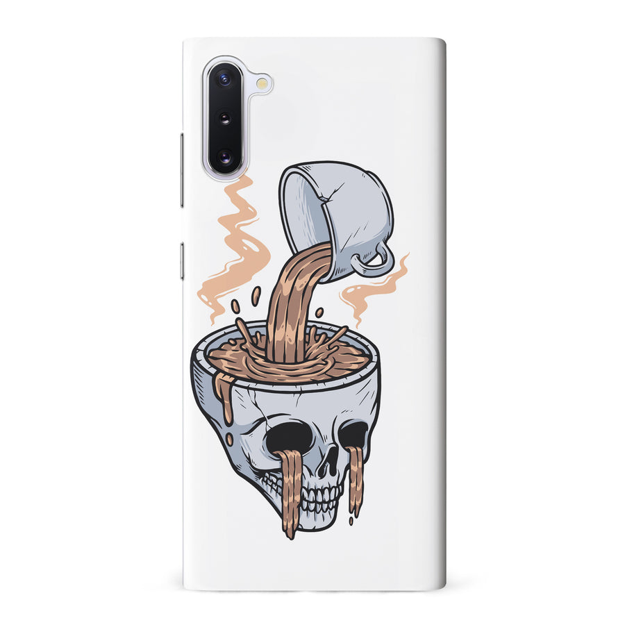 Samsung Galaxy Note 10 Coffee Goes Straight to Your Head Phone Case in White