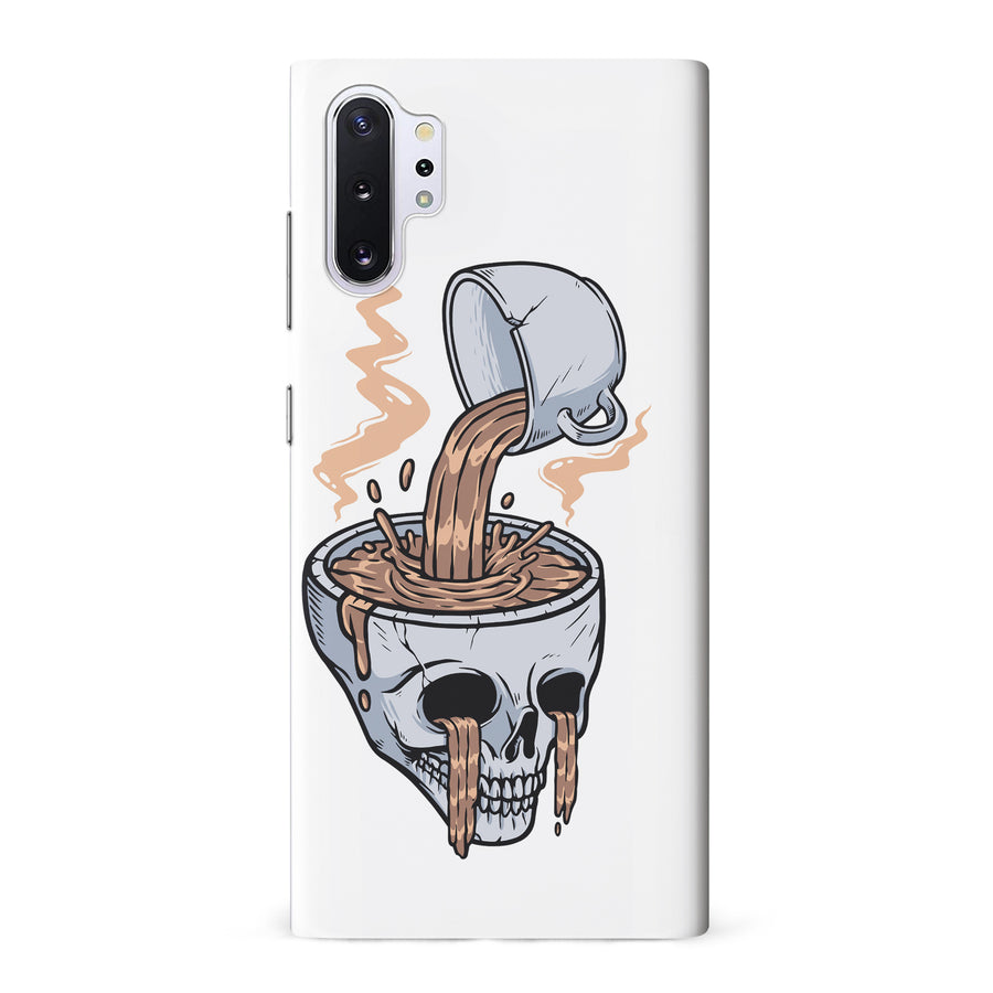 Samsung Galaxy Note 10 Pro Coffee Goes Straight to Your Head Phone Case in White