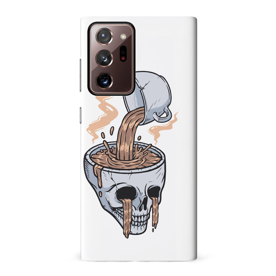 Samsung Galaxy Note 20 Ultra Coffee Goes Straight to Your Head Phone Case in White