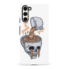 Samsung Galaxy S23 Coffee Goes Straight to Your Head Phone Case in White