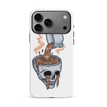 iPhone 17 Pro Max Coffee Goes Straight to Your Head Phone Case White