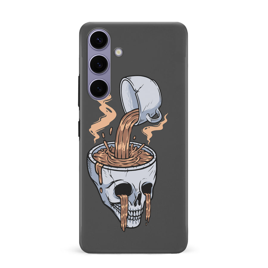 Coffee Goes Straight to Your Head Phone Case - Black