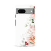 Google Pixel 8A half bloom phone case in white
