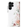 Samsung Galaxy S23 Ultra half bloom phone case in white